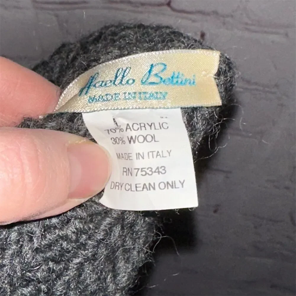 RAFFAELLO BERTINI Wool Women's Knit Scarf Winter Fashion Neck Warmer